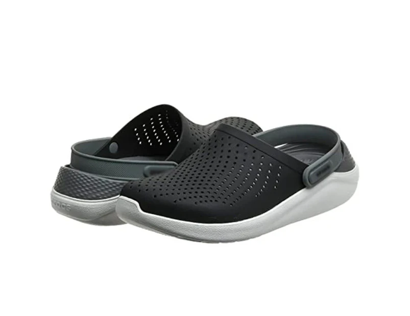 LookBook Adult Non-Slip Clog Soft-Soled Beach Shoes-Black White