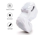 LookBook Womens Walking Shoes Arch Support Comfort Mesh Non Slip Sneakers-White