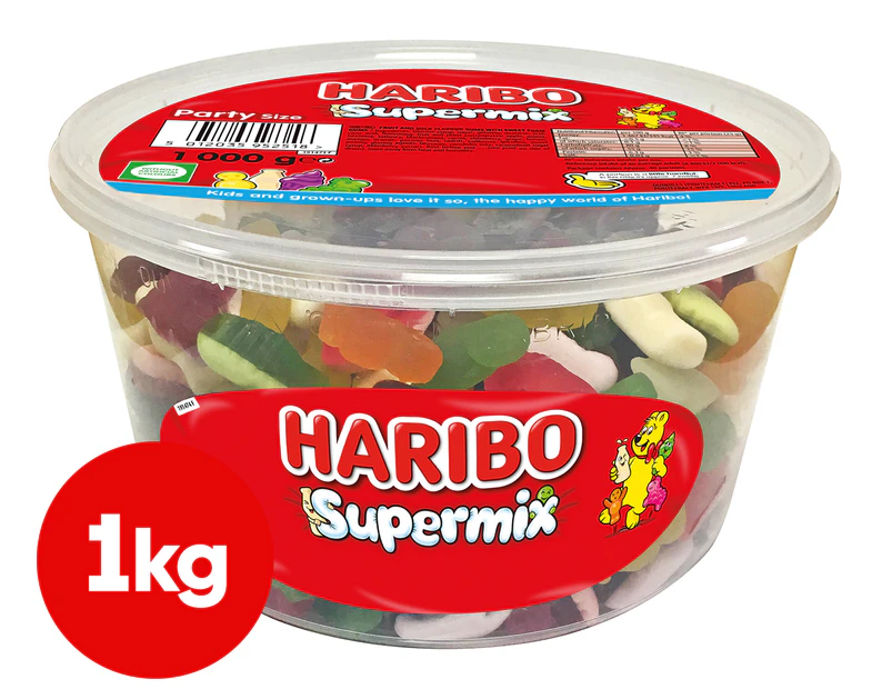 Haribo Supermix Sharing Drum 1kg