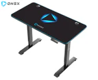 ONEX GDE1200SH Height Adjustable Electric Home Office Gaming Desk - Black/Blue