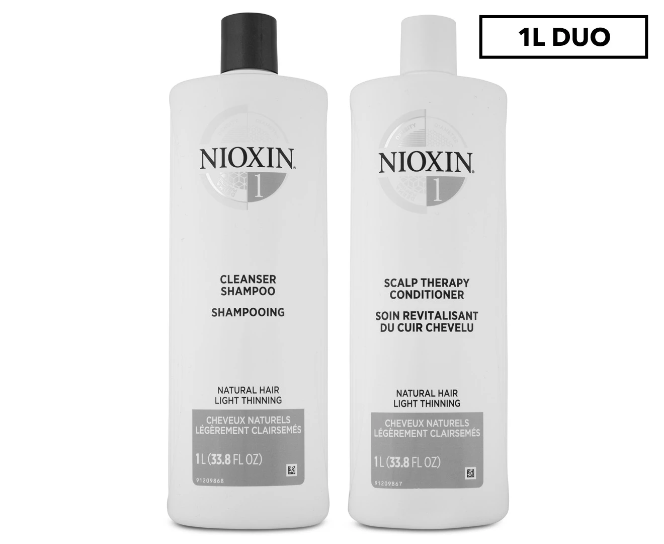 Nioxin System 1 Shampoo & Conditioner Duo 1L