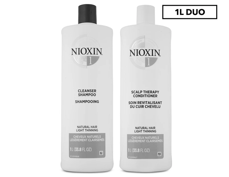 Nioxin System 1 Shampoo & Conditioner Duo 1L