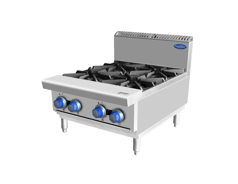 CookRite Open 4 Burner Cook Tops LPG SM-AT80G4B-C-LPG Cooktops & Hobs