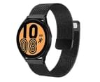 For Samsung Galaxy Watch 4 40mm 44mm /Watch 4 Classic 42mm 46mm Replacement WristBand Magnetic Milanese Band (Black) 1