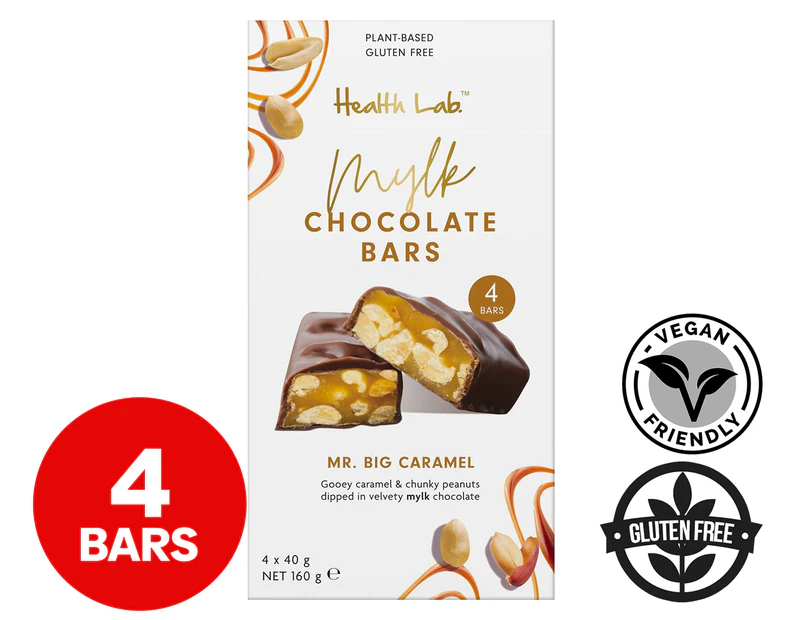 Health Lab Mylk Chocolate Bars Mr. Big Caramel 160g