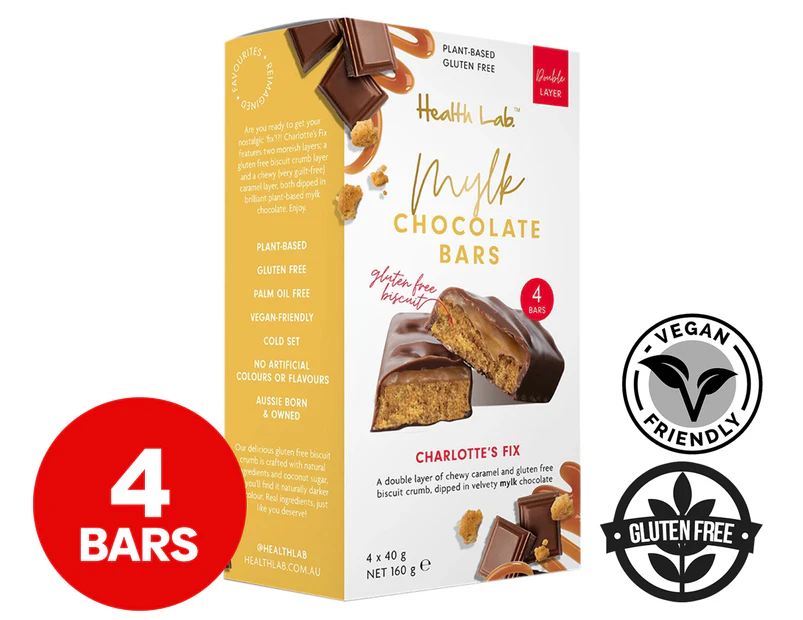 Health Lab Mylk Chocolate Bars Charlotte's Fix 160g