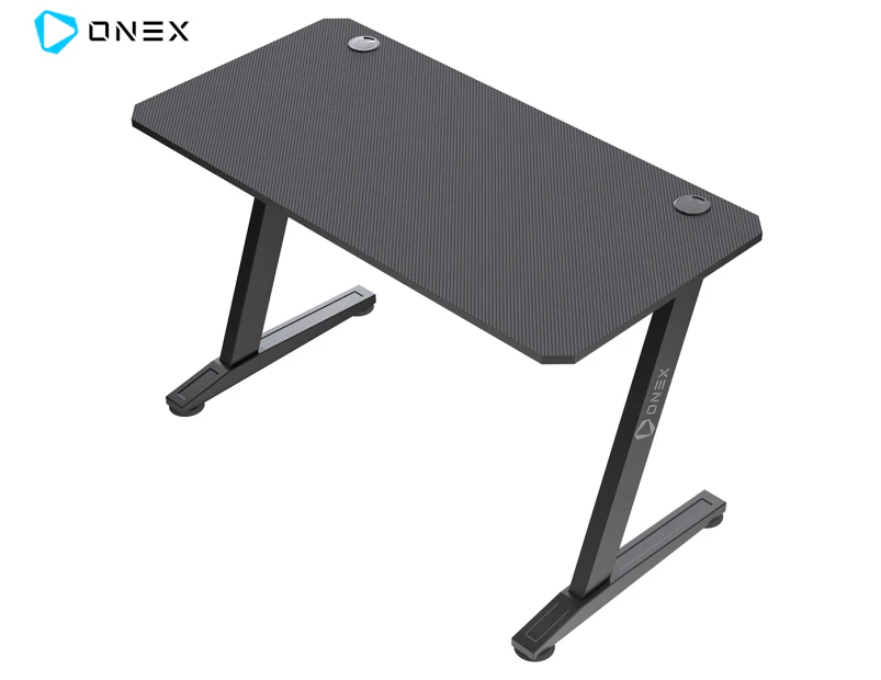 ONEX GD1300Z-SE Z-Shaped Home Office Gaming Desk - Black