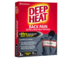 2 x 2pk Deep Heat Odourless XL Back Pain Heat Patches