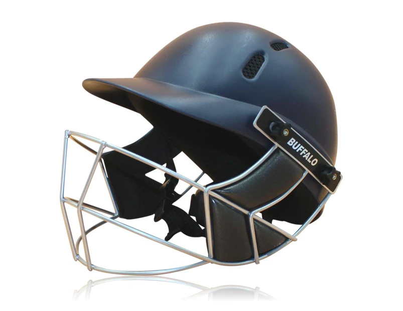 Buffalo Sports Impact Cricket Helmet - Navy Blue