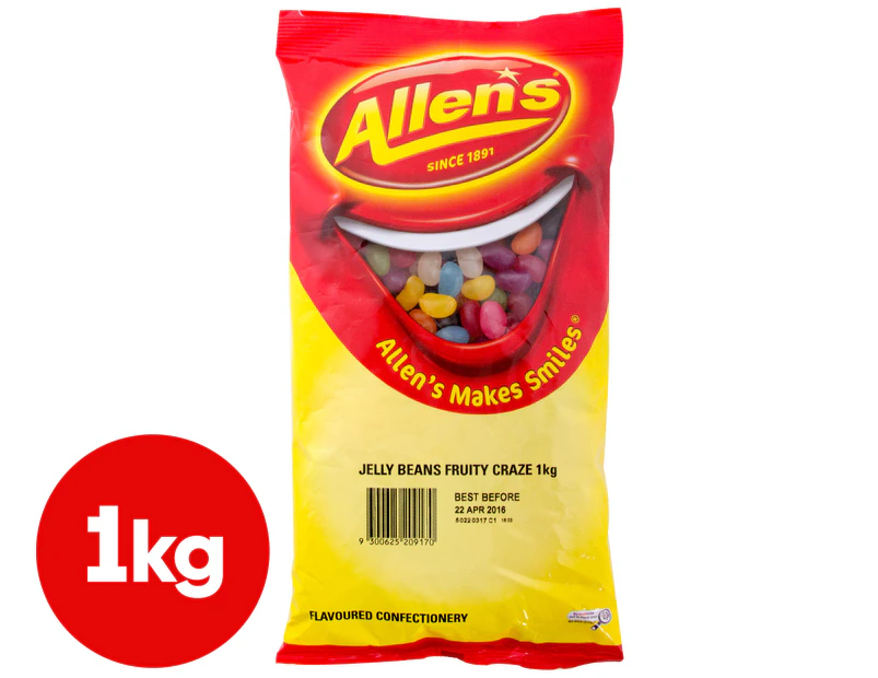 Allen's Jelly Beans Fruity Craze 1kg