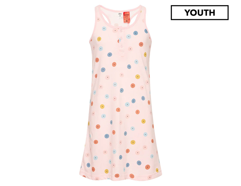 Gem Look Youth Girls' Polka Dots Nightie / Sleep Tee - Pink