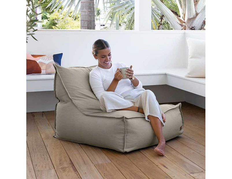 Boss Bean Bag Chairs - Washed Canvas - Natural - Beanbag Couch - Room Décor