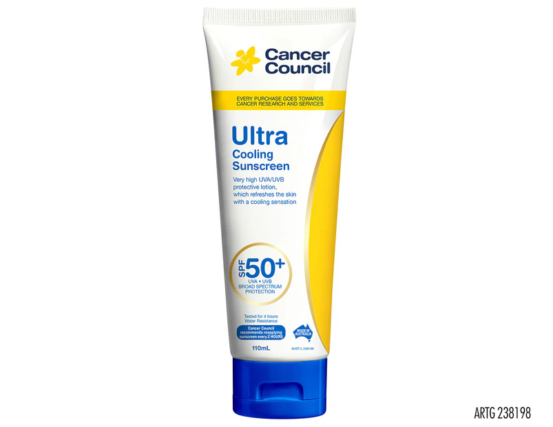 Cancer Council Australia Ultra Cooling Sunscreen SPF50+ 110mL