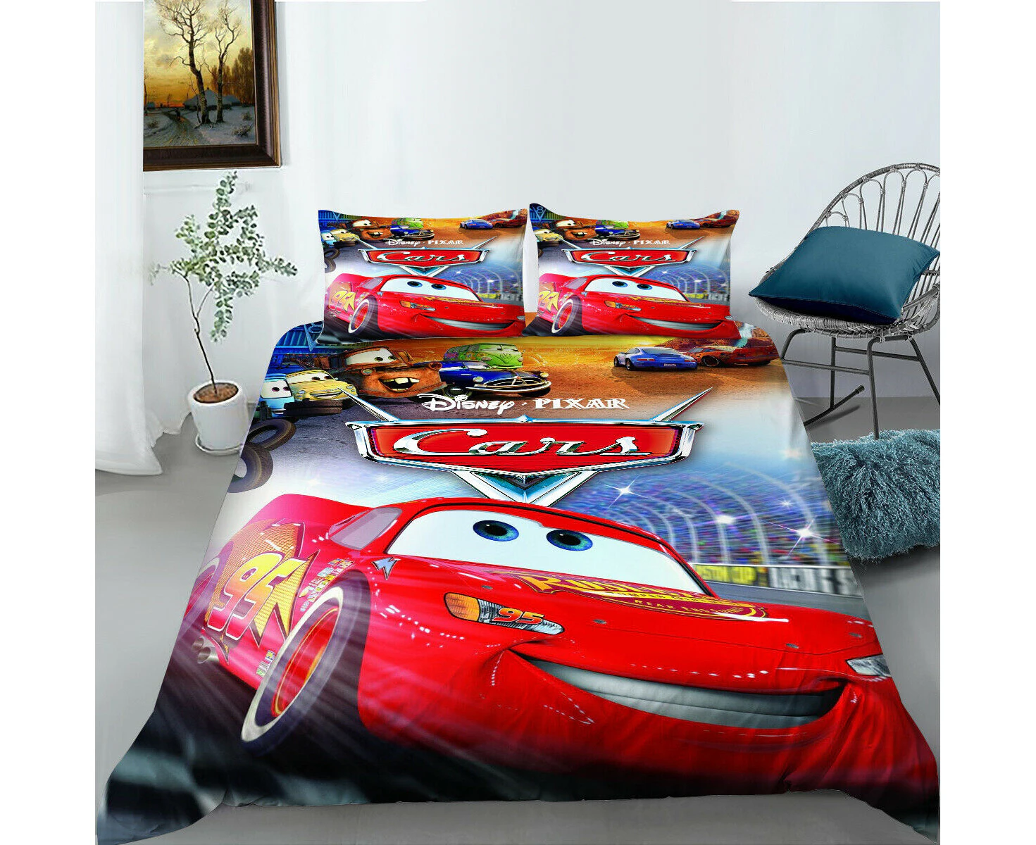 Cars Lightning Mcqueen Quilt Cover Set