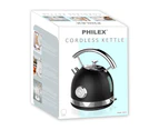 Philex 1.7L Cordless Auto Switch Off Kettle Boilder Black w/ Limescale Filter
