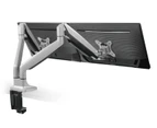 Brateck Dual Monitor Aluminum Interactive Counterbalance Arm 13''-32'' - Black