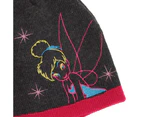 Disney Childrens Girls Tinker Bell Winter Hat & Gloves Set (Grey/Fuchsia) - GL273