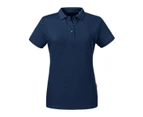Russell Womens Pure Organic Polo (French Navy) - BC4663