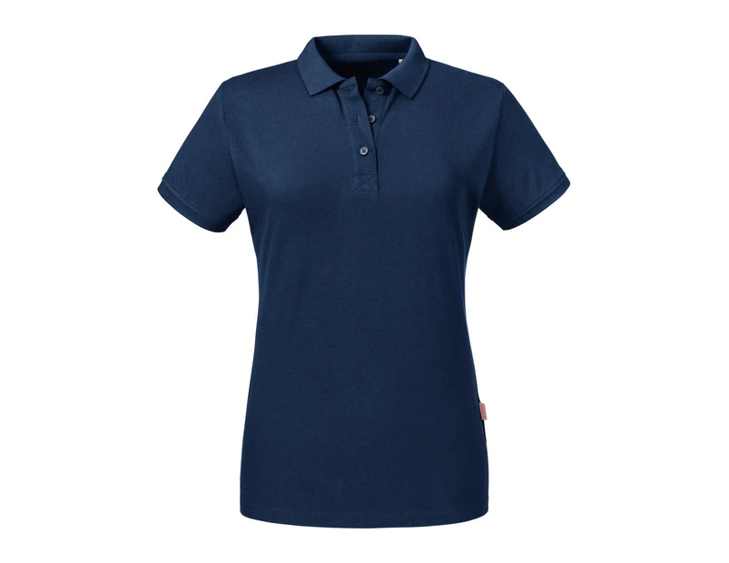 Russell Womens Pure Organic Polo (French Navy) - BC4663