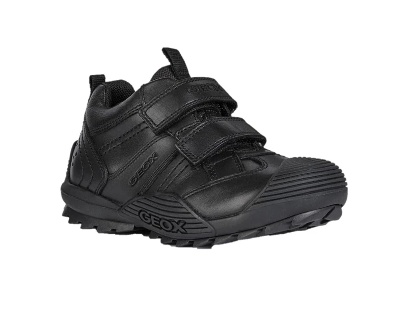 Geox Childrens/Kids J Savage A Leather School Shoes (Black) - FS8363