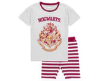 Harry Potter Womens Hogwarts Crest Short Pyjama Set (Red) - NS6479