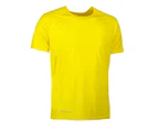 ID Mens Active Sport Short Sleeve Geyser T-Shirt (Yellow) - ID219