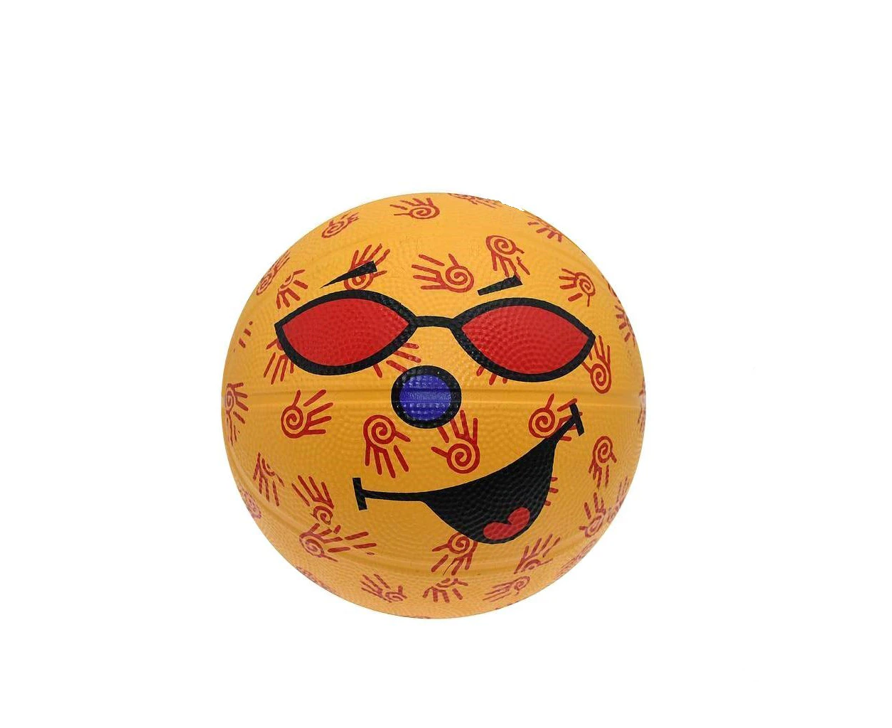 Gioco Childrens/Kids Mini Smile2 Basketball (Yellow/Red) - RD1985