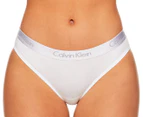 Calvin Klein Women's Motive Cotton Bikini Briefs 3-Pack - Black/White/Grey
