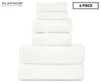 Platinum 6-Piece Textured Terry Towel Set - Ivory