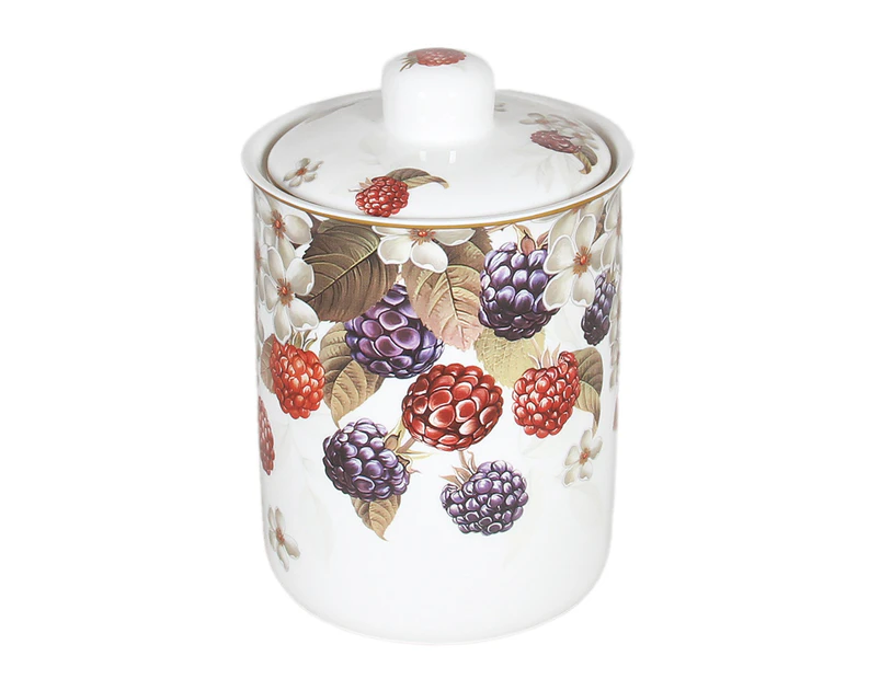 Elegant Kitchen Dining Wild Berry Single Canister