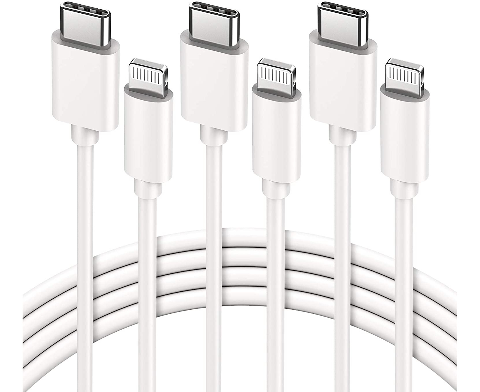 [3 PACK] USB C to Lightning Cable, iPhone Charger Cable Fast Charging ...