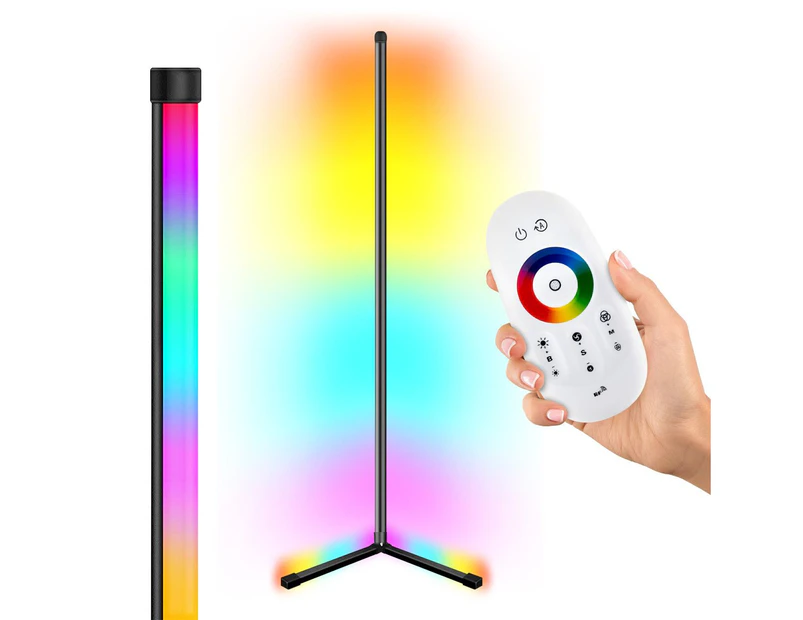 RGB LED Floor Lamp Light Corner Standing Lighting Remote Control for Bedroom Living Room 158CM