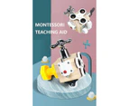 Wooden Busy Board Activity Cube Fidget Training Lock Montessori Educational Toy