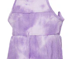 Gem Look Girls' Tie Dye Tiered Sundress - Purple