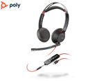 Plantronics Poly 5220 Standard Stereo Corded UC Headset - Grey