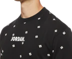 Nike Men's Jordan Jump Man All-Over Print Tee / T-Shirt / Tshirt - Black
