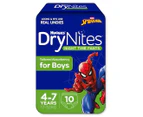 3 x 10pk Huggies DryNites 4-7 Years / 17-30kg Night Time Pants For Boys