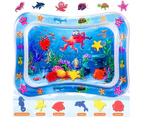 MABIZ Tummy Time Water  Mat - Water Baby Play Mat and Soft Sensory Inflatable Mattress for Babies