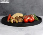 Gabel & Teller 33cm Round Platter - Matte Black