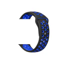 ZUSLAB Apple Watch 6/5/4/3/2/SE Band Sport Silicone Strap 42-44mm Black Blue 140mm