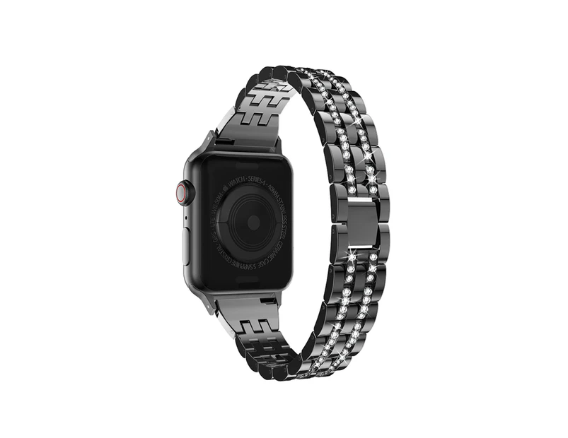 ZUSLAB Apple Watch Band Series SE 7 6 5 4 3 2 Jewelry Metal Strap 38-40-41MM Black