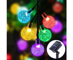 Advwin 12M 8 Modes Solar Christmas Lights LED Xmas Fairy Spherical String Lights(100LED, Multicolor)