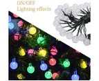 Advwin 12M 8 Modes Solar Christmas Lights LED Xmas Fairy Spherical String Lights(100LED, Multicolor)