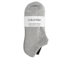 Calvin Klein Women's One Size Cotton Cushion No Show Socks 6-Pack - Oxford Heather 3