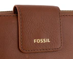Fossil Madison Zip Clutch Wallet - Brown