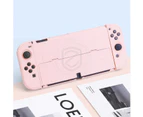 Nintendo Switch OLED Case, Dockable Hard Shell Protective Cover for Console and Joy-Con Controllers - Matte Pink