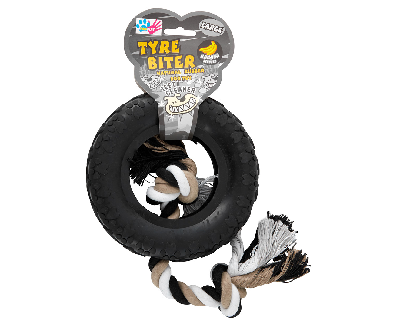 Rubber tire best sale dog toy