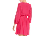 Joie Women's Dresses Fit & Flare Dress - Color: Fuchsia