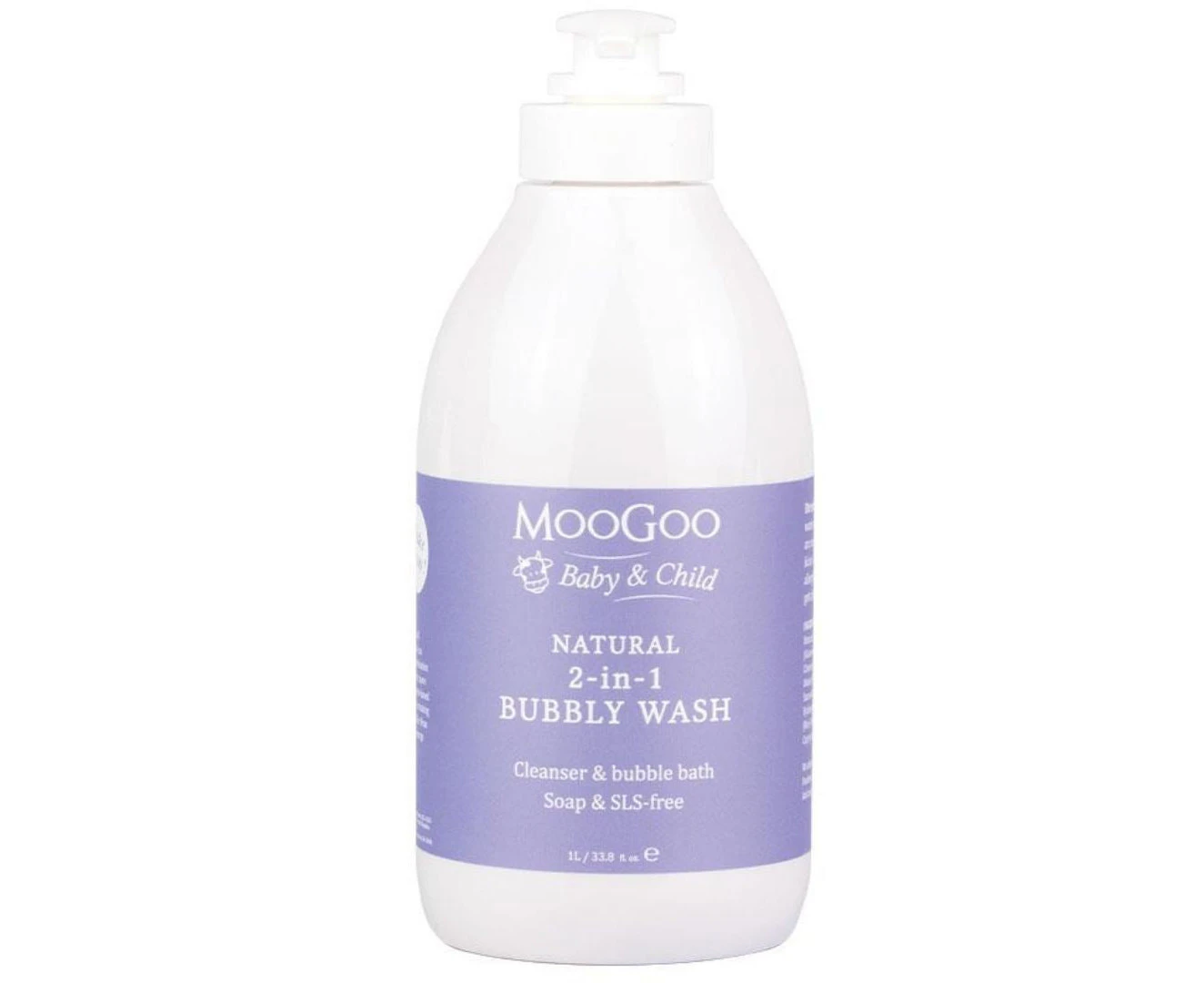 MooGoo Baby Range - 2-in-1 Bubbly Wash 1 Litre