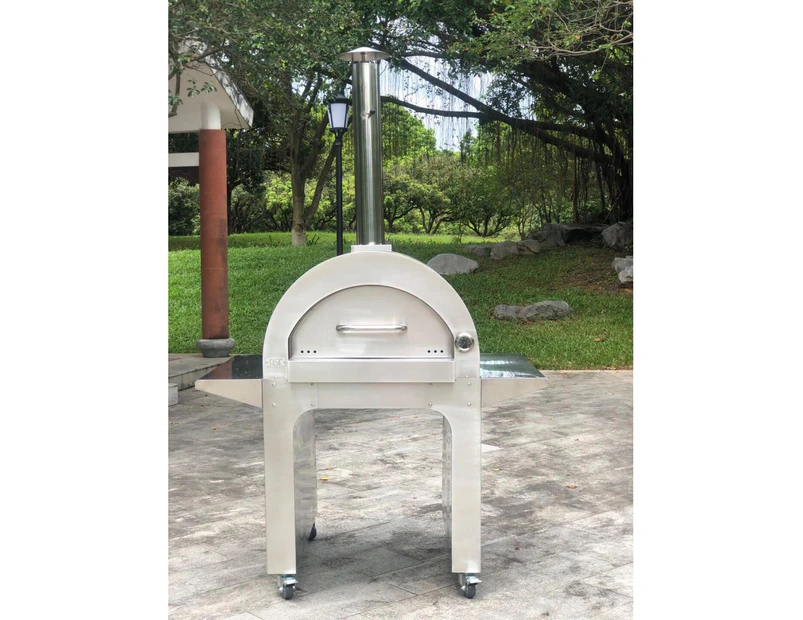 PIZZA Oven BBQ   EXTRA Large Outdoor Stainless Steel Portable Wood Fired